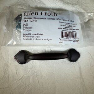 Allen + Roth Aged Bronze Cabinet Pull 3 In Center Drawer Handle  Hardware